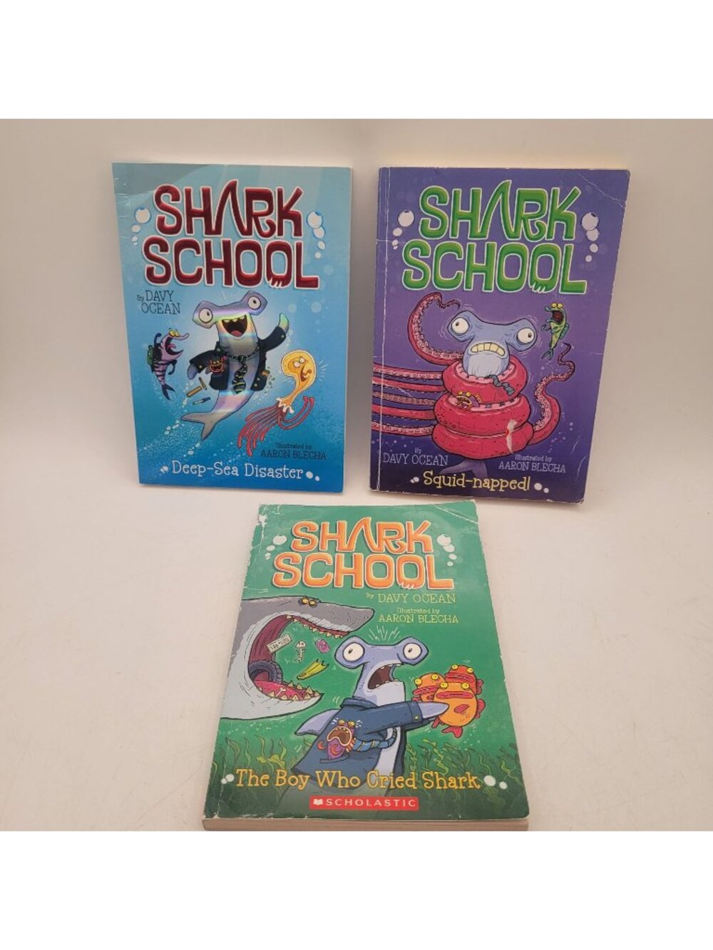 Shark School By Davy Ocean Lot of Chapter Books - BK099